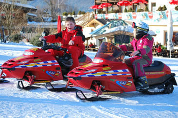 Sneeuwscooter rijden